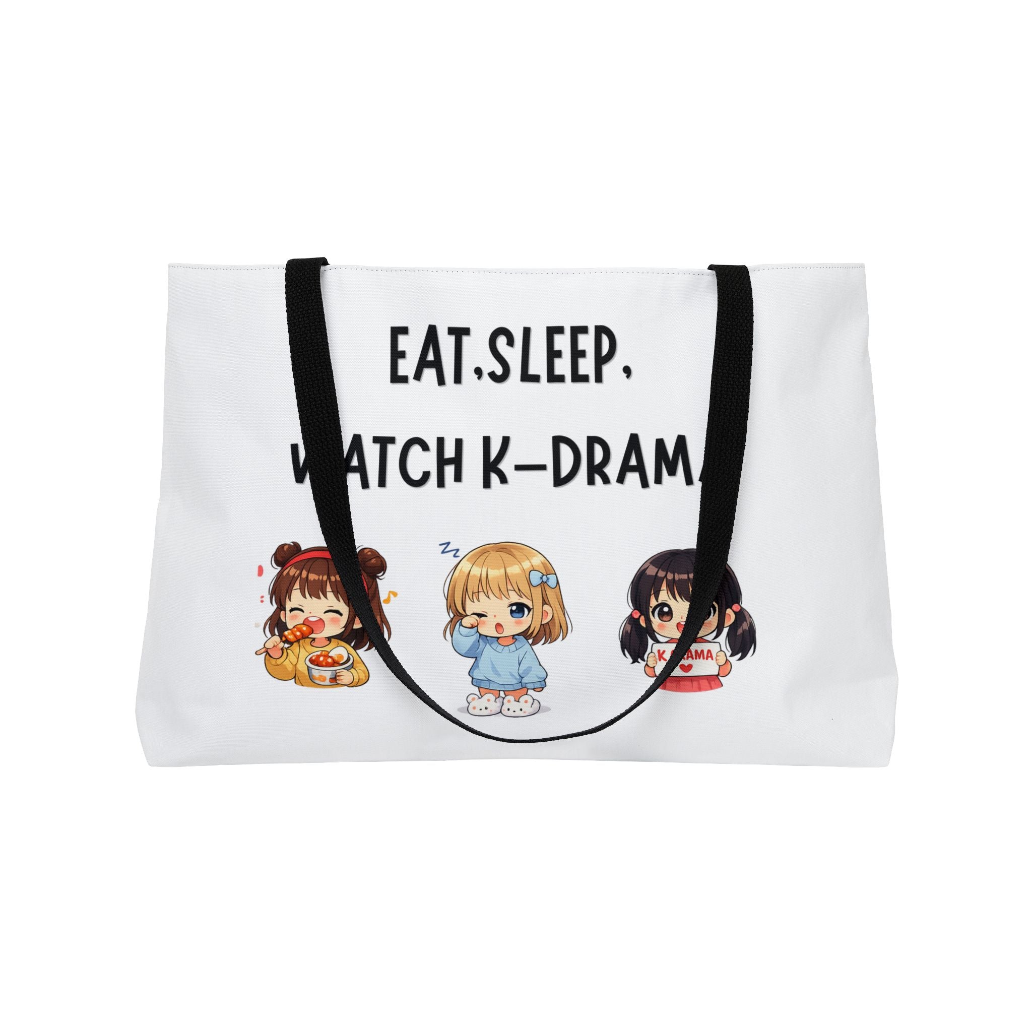 Tote Bag: "Eat, Sleep, Watch K-Drama"
