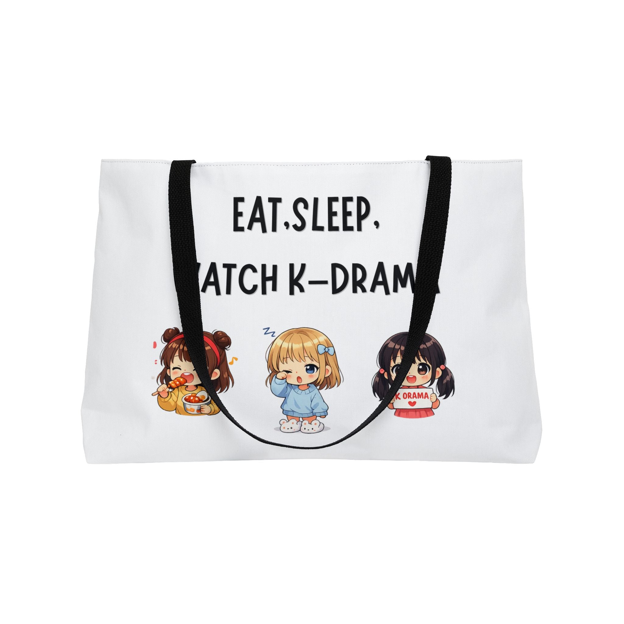 Tote Bag: "Eat, Sleep, Watch K-Drama"